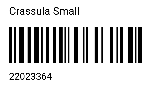 Crassula Small, Code 128 barcode 22023364